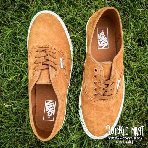 日本代购直邮VANS SKATE AUTHENTIC麂皮绒面限定棕休闲运动鞋
