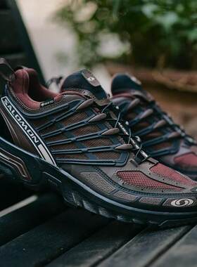 日本代购直邮SALOMON ACS PRO GORE-TEX朗姆酒葡萄干机能登山跑鞋
