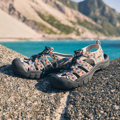 日本代购直邮Keen NEWPORT RETRO Multi/Purple Haze舒适溯溪鞋