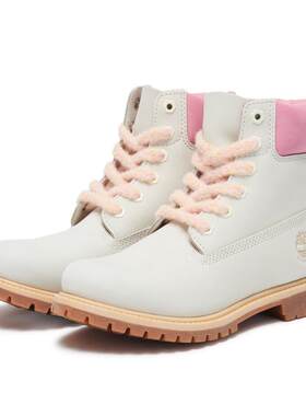 日本代购直邮Timberland 6in Premium Boots W WP少女粉防水皮靴