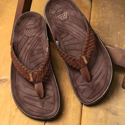 日本代购直邮MALIBU SANDALS SURFRIDER编织复古男女夹指拖鞋26
