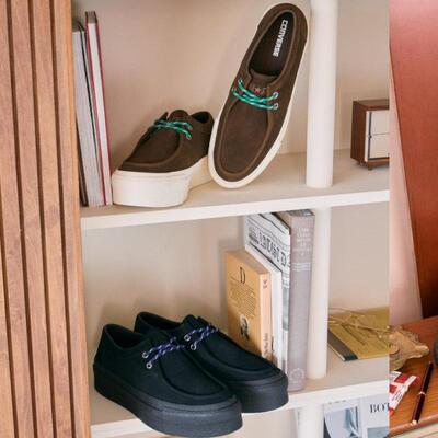 日本代购直邮converse AS LIFTED CREPETAPE MOCCASIN OX厚底鞋