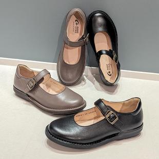 日本包直邮MOONSTAR SLOW FACTORY日本制全牛皮休闲一脚蹬皮鞋