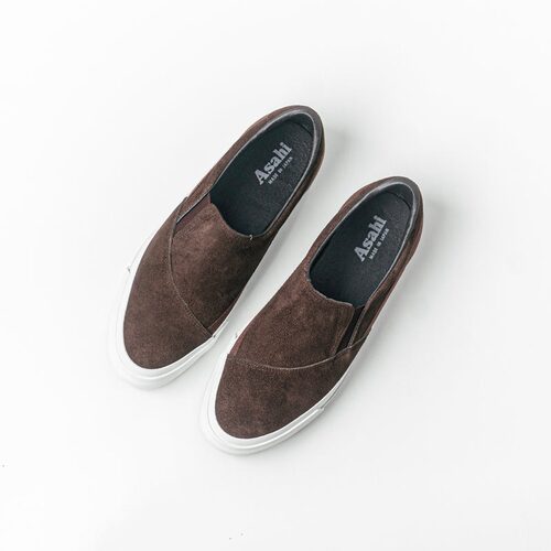 日本制代购直邮ASAHI BELTED SLIP-ON SUEDE低帮麂皮绒面一脚蹬25