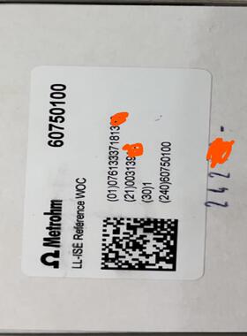 瑞士万通参比电极60750100 LL-ISE REFERENCE WOC 6.0750.
