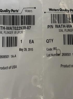 Waters柱塞杆密封圈 WAT022939 515 1525泵密封圈WAT026612