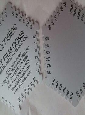 英国易高B112AL12473-3铝制湿膜梳25-3000um)湿膜测厚仪