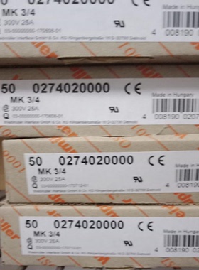 魏德米勒整体多回路式接线端子 0274020000 MK 3/4