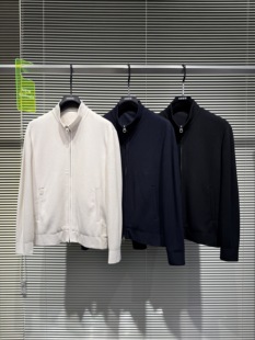 2026欧货男装春季新款男士时尚休闲立领针织薄款外套夹克