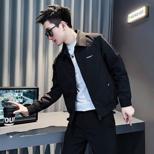 2025秋装新款xs加小码男士外套小个子瘦人短款夹克休闲翻领上衣服