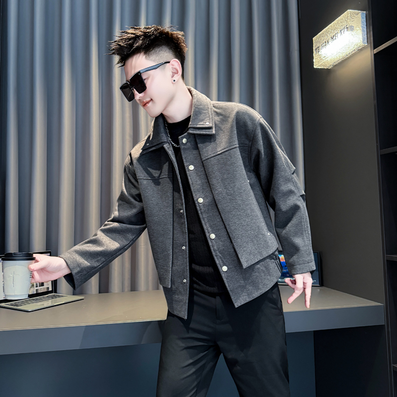 春秋小码男装修身外套男矮小个子