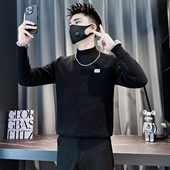 冬季 保暖内搭矮瘦个子简约百搭毛衣155 男S号XS码 小码 半高领打底衫