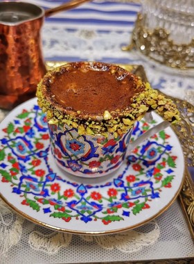 Selim土耳其代购手绘咖啡杯手工制作杯子下午茶茶具精致杯子礼盒