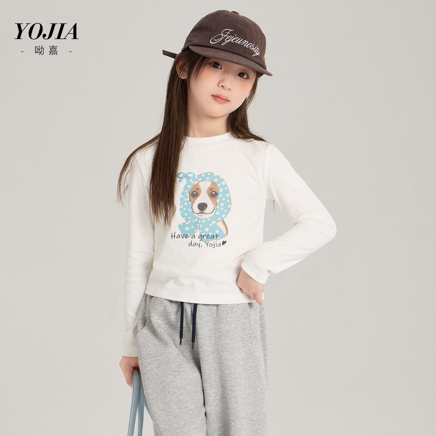 女童打底衫卡通休闲春26新款洋气女孩修身长袖T恤儿童上衣110~170