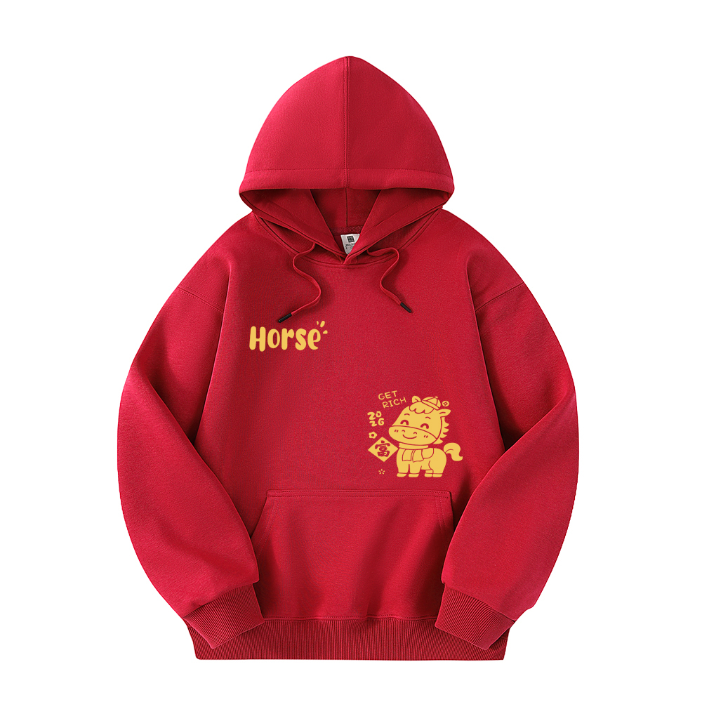 秋冬季新款马年本命年喜庆卫衣