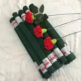 Шерстяная тканая аксессуары крюк розовая цветочная шерстя