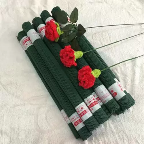 Шерстяная тканая аксессуары крюк розовая цветочная шерстя