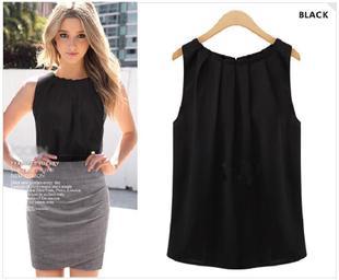 Women big plus size 2xl chiffon vest shirt blouse 无袖雪纺衫|msdalam kategori Butik wanita / wanita, baju lace/baju chiffon - dari Buy2taobao.com untuk memberikan perkhidmatan ejen Taobao profesional membeli