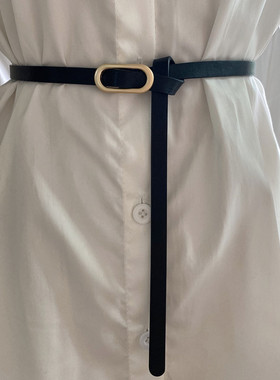 韩国新款迷你小椭圆腰封连衣裙衬衫毛衣塑腰带女士皮带韩版小众风