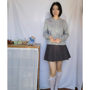 象限【春日蝴蝶结 2色】歌铭刺绣针织开衫女装2025新款长袖上衣