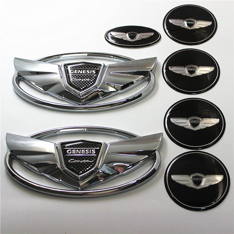 包邮韩国进口现代劳恩斯酷派改汽车标志7件套改装全车车标套装