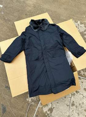 3535厂藏青寒区棉大衣棉袄长款防寒服男冷库棉服冬季加厚保安