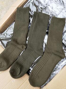 武汉依翎厂外贸冬袜棉袜防臭纯色秋冬季加厚保暖毛线男毛线
