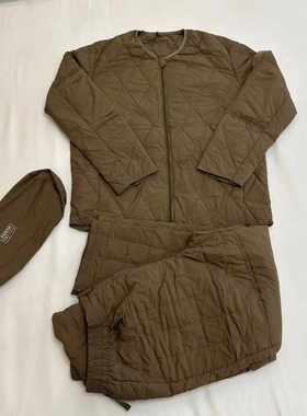 3535厂巡逻羽绒棉衣裤冬季加厚保暖寒区棉衣棉裤轻薄黄色两件套