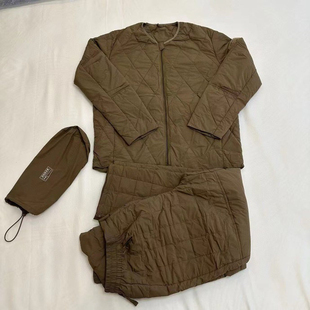 轻薄黄色两件套 加厚保暖寒区棉衣棉裤 3535厂巡逻羽绒棉衣裤 冬季