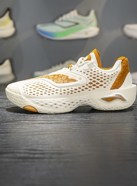 李宁反伍5男子2026春季新款反光轻量高回弹低帮实战篮球鞋ABFW003