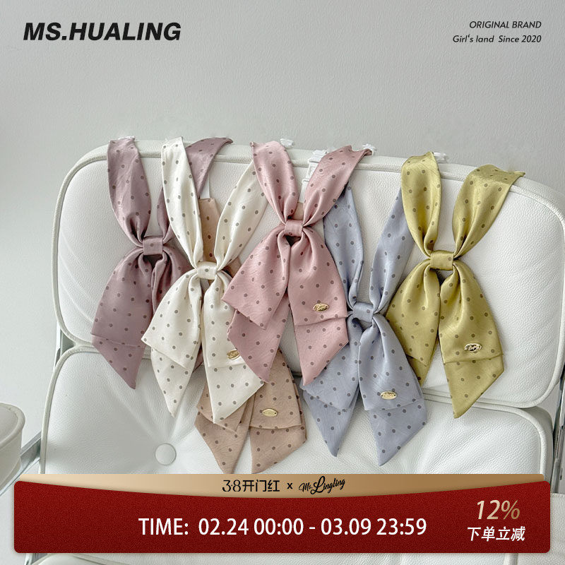 花铃太太jk制服领结女纯色日系领结学院风学生领花双层蝴蝶结小物