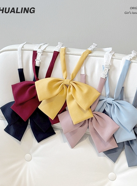 花铃太太jk制服领结女纯色日系平角领结学院风学生领花蝴蝶结小物