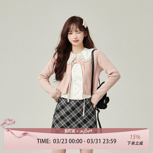 花铃太太毛衣针织开衫 节上衣外套甜美学院风穿搭2026 jk薄女早春季