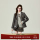 花铃太太原创西服jk制服套装 学院风西装 深灰校供女春收腰高级外套