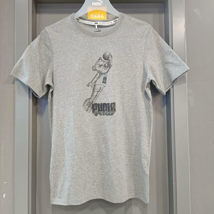 PUMA/彪马短袖T恤男装夏季圆领透气休闲印花短袖T恤衫532730 02