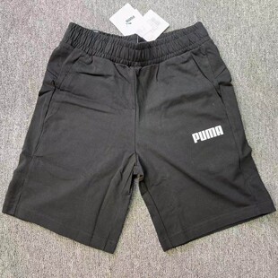 彪马Puma 黑白字母胶印Logo男子运动休闲短裤五分裤855281