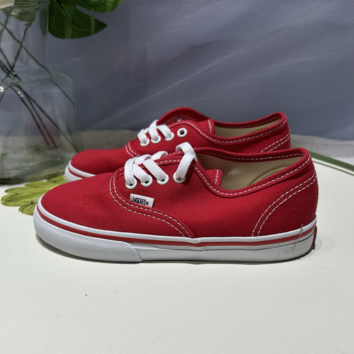 Vans Authentic春夏休闲时尚百搭可乐红婴童低帮板鞋VN000ED9RED
