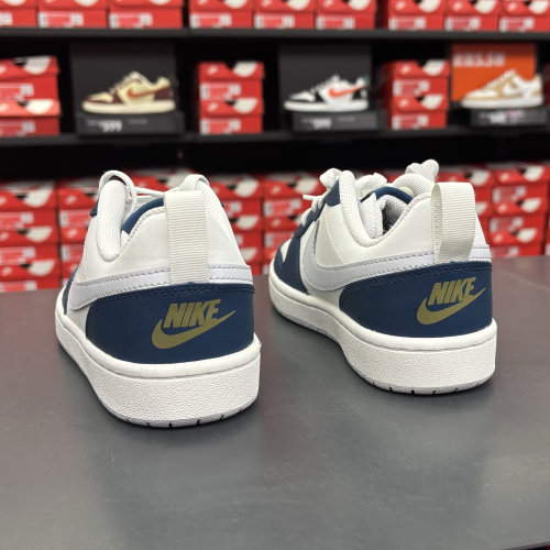 Nike Court Low 2 GS 白蓝 女子复古低帮休闲运动板鞋 BQ5448 N仓