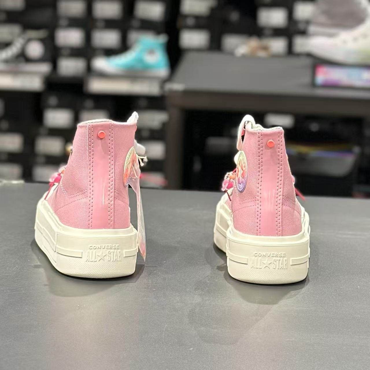 匡威CONVERSE 粉色UU糖果装饰厚底分离式解构厚底帆布鞋A12458c,运动鞋new,帆布鞋,淘宝优惠券,粉丝福利购,淘宝优惠卷