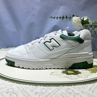 New Balance NB550清新休闲时尚百搭白绿色男女同款板鞋BB550SWB