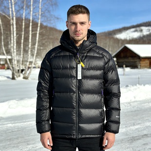 900蓬鹅绒95绒面包羽绒服户外连帽防风保暖双层通道免车缝防跑绒