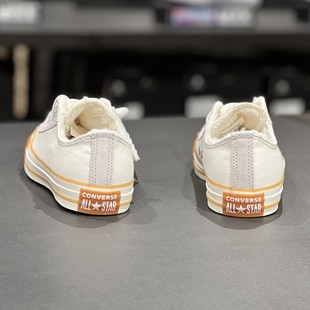 匡威秋冬款男女加绒保暖白灰拼接低帮休闲帆布鞋 A04916C