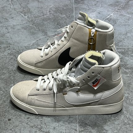 NIKE/耐克Blazer Mid Rebel 女款解构耐磨高帮滑板鞋子BQ4022-101