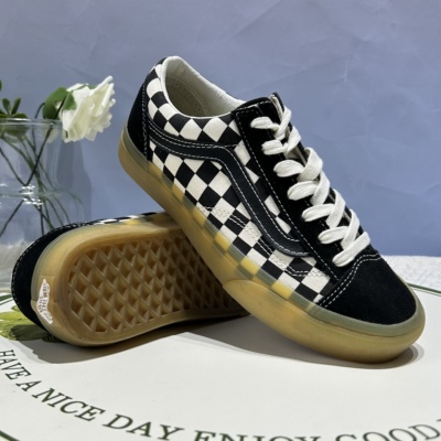 Vans Style 36防滑生胶水经典黑白棋盘格男女同款板鞋VN0A3DZ31KP