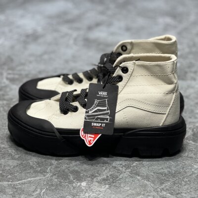 Vans SK8V-HI男女款复古英伦风厚底运动休闲帆布板鞋VN0A7Q5TKIG