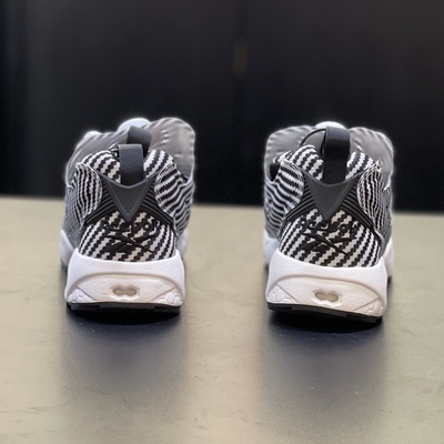 黑白条纹充气男女锐步Reebok系带