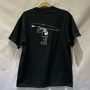 夏季 黑色短袖 新款 百搭男女同款 VN000R61BLK 冲浪滑板小孩时尚 Vans