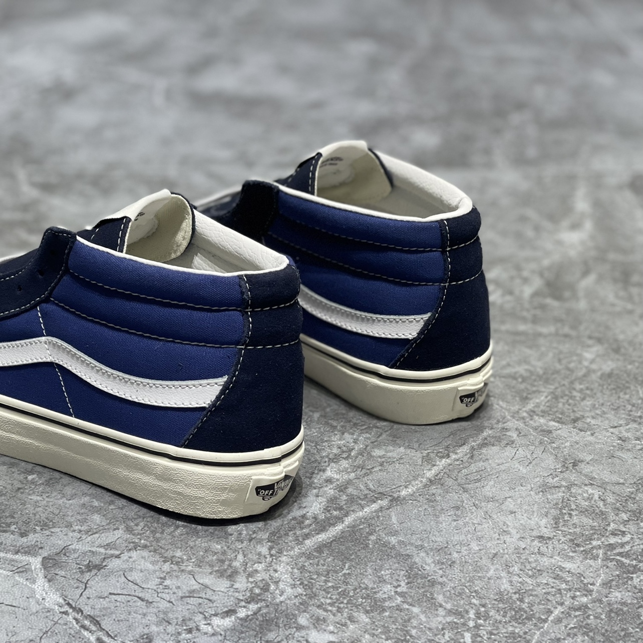 VANS范斯SK8-MID深蓝经典中帮男女子休闲运动帆布板鞋VN0A391F5TU