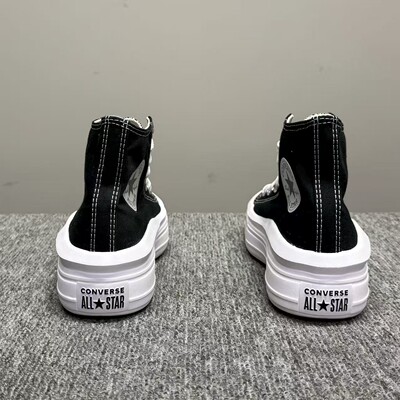 CONVERSE匡威断码All Star Move女高帮帆布云朵厚底鞋黑色568497C