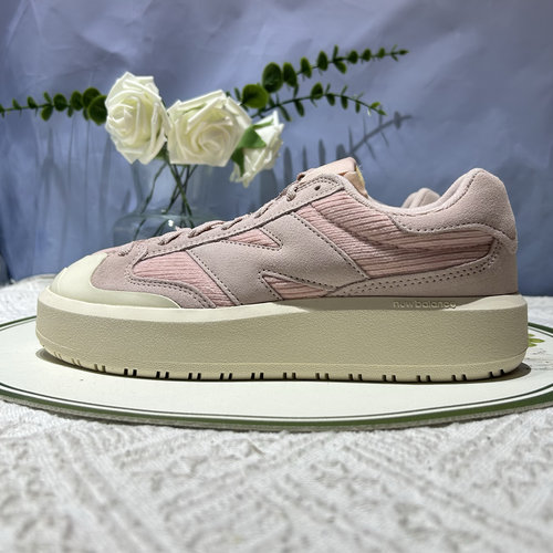 New Balance 302增高厚底可爱休闲百搭樱花粉男女同款板鞋CT302BC